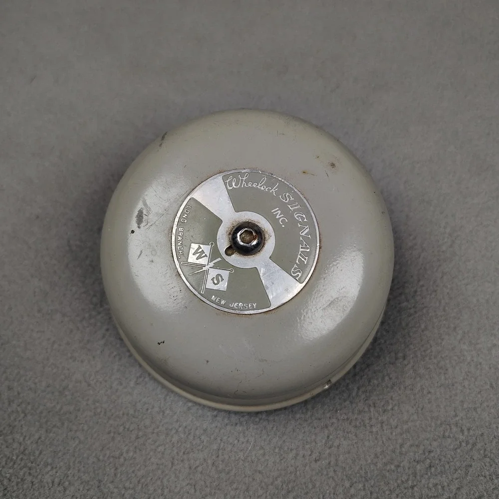 Vintage Wheelock‎ Bell Signal Engineering Alarm Gray USA Heavy Duty Untested